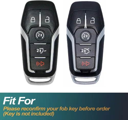 Miniatura 2 de FEYOUN Funda para llavero compatible con Ford Fusion F-150 Edge Explorer Mustang Lincoln MKZ MKC TPU Funda Carcasa Protectora para llavero remoto
