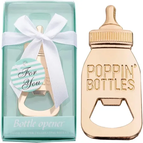 Miniatura 17 de 24 paquetes de abrebotellas Poppin para regalos de baby shower, regalos, decoraciones y recuerdos (azul, 24)