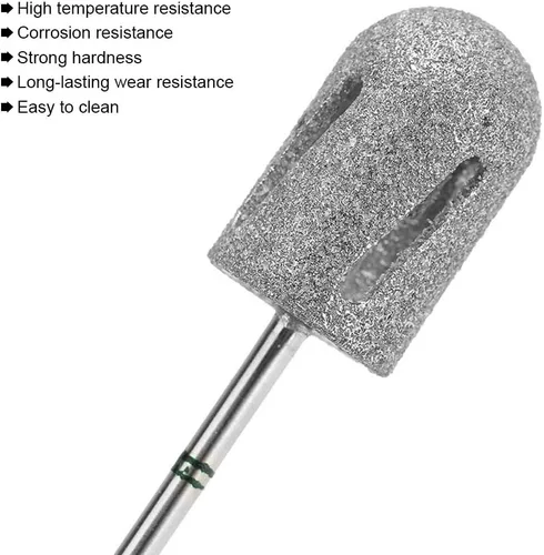 Miniatura 3 de Broca de cono de pedicura, pedicura de acero inoxidable, pedicura, callos de pie, lijado, cabeza, pies, limar las uñas para pulir y reparar la piel