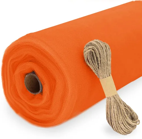 Miniatura 37 de Rollo de tela de tul, 54 pulgadas x 10 yardas (30 pies) de tul para decoración de boda, tutú de fiesta, telón de fondo, baby shower, faldas de mesa