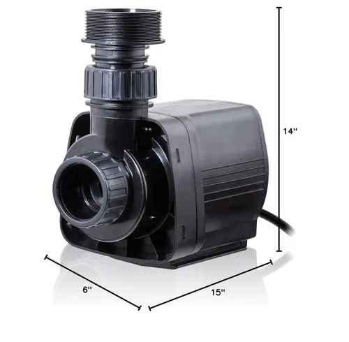 Miniatura 13 de Alpine Corporation - Eco-Sphere 1400 GPH Bomba de ahorro de energía con cable de 33 pies para estanques, fuentes, cascadas y sistemas de filtración