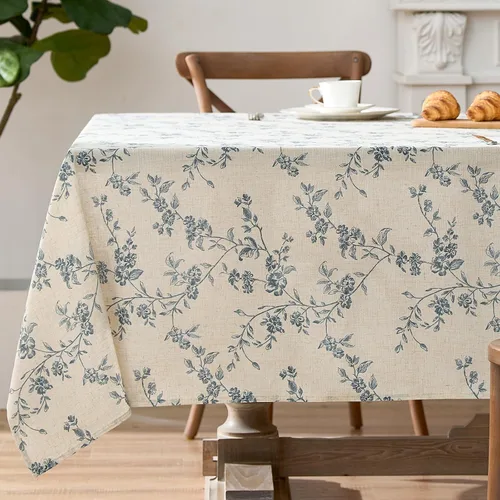 Miniatura 33 de jinchan Camino de mesa de lino floral para cocina, granja, 13 x 90 pulgadas, para isla de cocina, mesa de comedor, decoración interior y exterior, 1