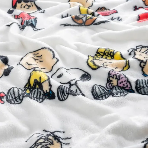 Miniatura 5 de Berkshire VelvetLoft Peanuts Snoopy - Manta de felpa con bonito personaje, Peanuts Gang, manta (55 x 70 pulgadas)