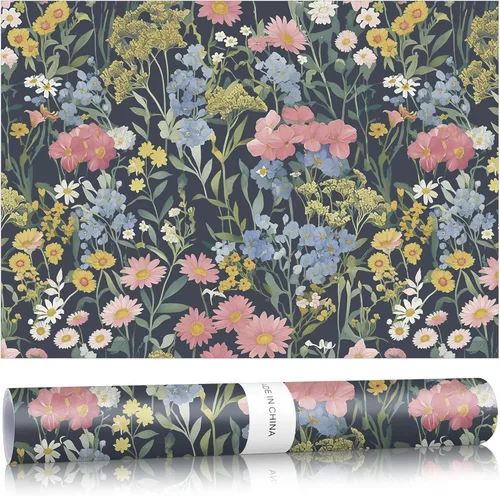 Miniatura 35 de Gersoniel 10 hojas de forros de cajones para aparadores, revestimientos de cajones perfumados, papel perfumado no adhesivo para estantes fragantes