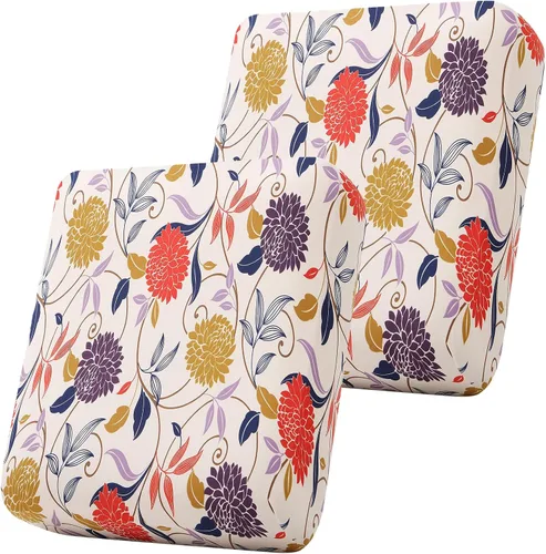 Miniatura 52 de Smiry Fundas de cojín de sofá estampadas, fundas elásticas suaves para sofá, fundas de sofá lavables antideslizantes, protector de muebles para Beige