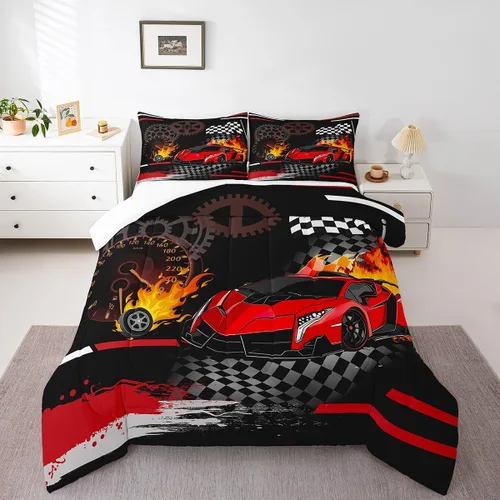 Miniatura 49 de Feelyou Juego de edredón de baloncesto para niñas y niños, juego de ropa de cama con juegos de pelota, decoración de habitación, regalo para amantes