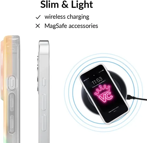 Miniatura 7 de VELVET CAVIAR Funda para iPhone 14, probada en caídas de 10 pies, ópalo blanco iridiscente Blanco (White Opal)