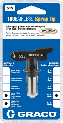 Miniatura 3 de GRACO TrueAirless 515 - Punta de pulverización, color negro, plateado