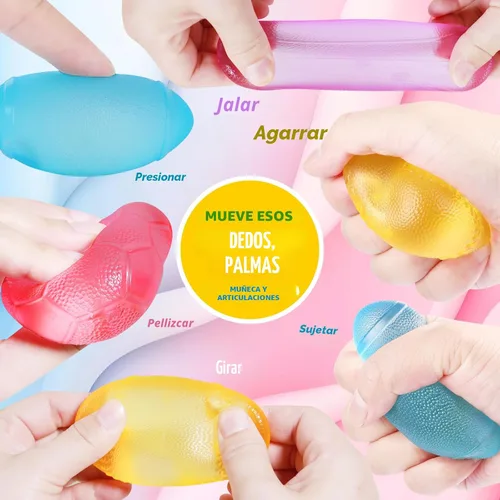 Miniatura 4 de Juguetes para ansiedad, pelotas antiestrés para niños y adultos, paquete de 4 juguetes para ansiedad de azúcar de malta, bola de gel de elevación