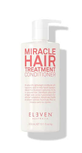 ELEVEN AUSTRALIA Miracle Hair Treatment Conditioner | Infundido con ácido hialurónico para ayudar a aumentar la hidratación, reducir el