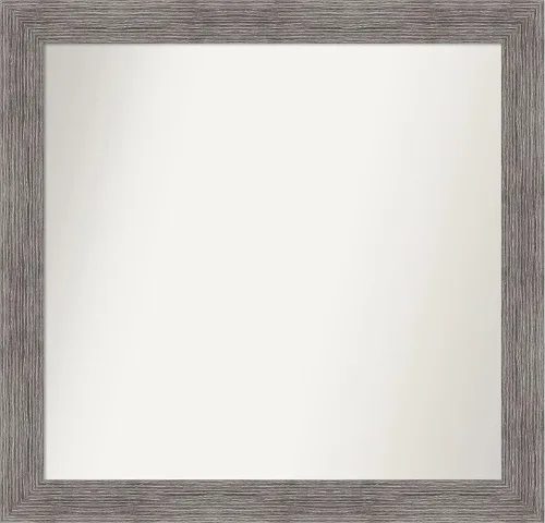 Miniatura 176 de Amanti Art Espejo de baño gris para sobre el fregadero, 31 x 48 pulgadas, espejo de tocador rectangular estrecho de color gris, marco de madera