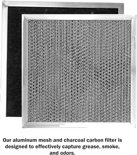 Miniatura 5 de WINDON BAY Filtro de grasa para campana de gama de reemplazo compatible con Broan Nutone - Filtros de malla y carbón de carbono de aluminio