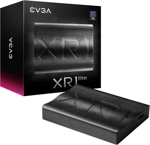 EVGA XR1 lite Tarjeta de Captura, Certificada para OBS, USB 3.0, Pasar a 4K, PC, PS5, PS4, Xbox Series X y S, Xbox One, Nintendo Switch,