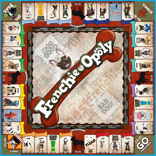 Miniatura 4 de Late for The Sky Frenchie-Opoly - Juego de mesa de bulldog francés para familias y adultos, 2-6 jugadores, a partir de 8 años, regalo para amantes