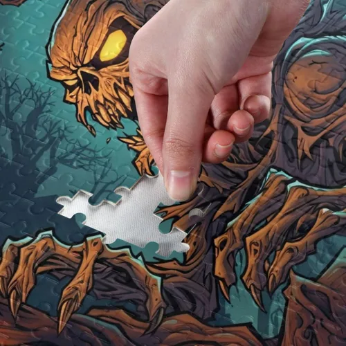 Miniatura 4 de Zombie - Rompecabezas de noche de Halloween, material compuesto de madera de papel, con bolsa de almacenamiento e imagen de referencia, fácil