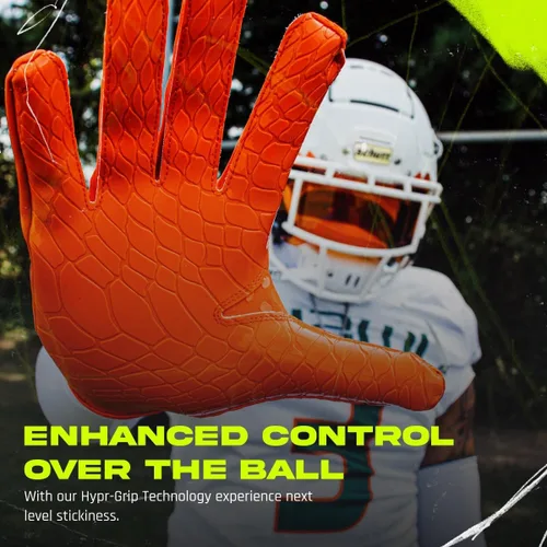 Miniatura 2 de We Ball Sports Hypr-Grip - Guantes de fútbol para hombre, guantes de silicona para receptor de palma