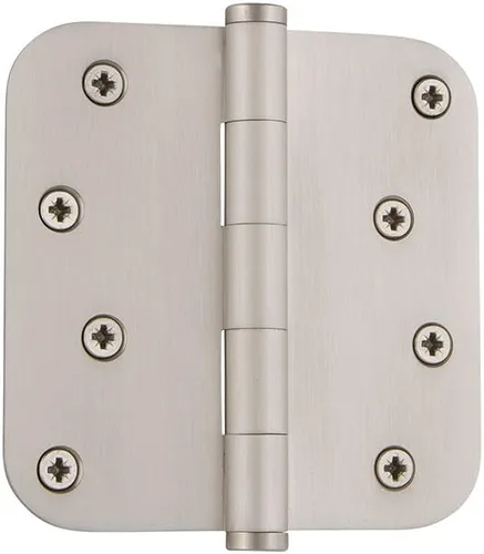 Miniatura 3 de Grandeur Hardware 824304 Bisagra residencial con punta de bellota de 3.5 pulgadas con esquinas de radio de 5/8 pulgadas en peltre antiguo