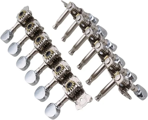 Miniatura 3 de Cromado 12 Cuerdas Guitarra Acústica Cabeza Máquina 6L6R