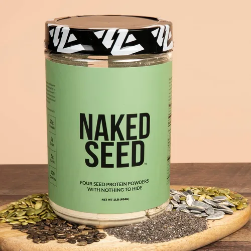Miniatura 3 de Naked Seed - 4 semillas de proteína en polvo, solo 4 ingredientes: proteína de chía, sandía, girasol y semillas de calabaza, sin gluten, sin soja