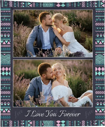 Miniatura 28 de Manta personalizada con foto, manta personalizada con imagen para regalos de pareja, mantas de franela personalizadas para adultos, niños