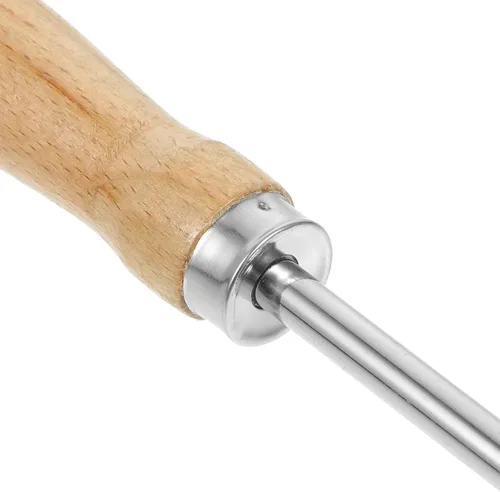 Miniatura 3 de Kichvoe Molde Bunuelos con asa de 15 pulgadas, ligero, de acero inoxidable, para freír bocadillos para panqueques caseros Bu Uelos y golosinas