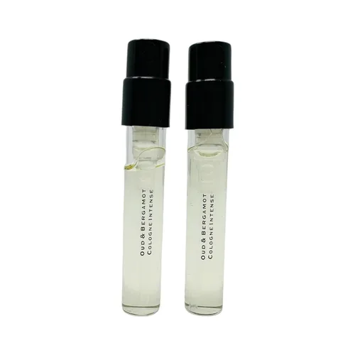 2 viales de muestra de aerosol intenso de colonia Oud y bergamota de J.Malone, 0.05 onzas líquidas/0.1 fl oz cada uno