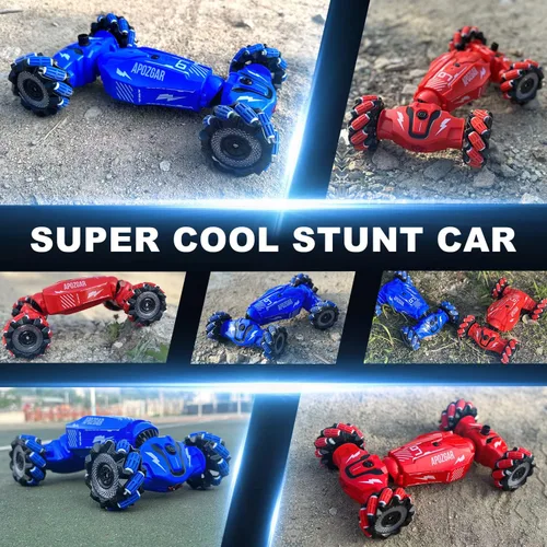 Miniatura 4 de LOOZIX Coche de Acrobacias RC Mejorado con Sensor de Gestos de Mano con Luces y Música, Coche RC de Derrape con Pulverización Controlado por Gestos
