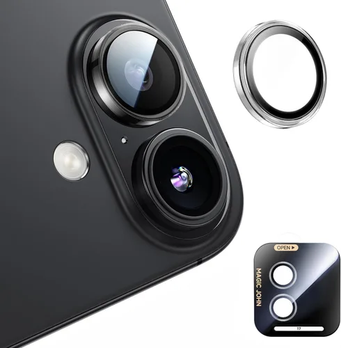 Miniatura 14 de MAGIC JOHN Protector de lente de cámara para iPhone 17 Pro Max/17 Pro [kit de alineación y ajuste invisible 1:1] Vidrio templado aeroespacial 9H