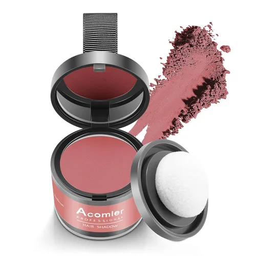 Miniatura 23 de Acomler Color de Cabello en Polvo de Sombra para Retoque Instantáneo de Raíces, Cobertura de Raíces, Marrón Oscuro para Cabello Ralo, Cobertura