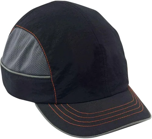 Miniatura 15 de Gorra de seguridad Ergodyne, estilo gorra de béisbol, cómoda protección para la cabeza, visera larga, Skullerz 8950, azul marino, larga