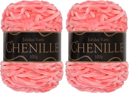 Miniatura 17 de JubileeYarn - Hilo de chenilla (3.53 oz/poliéster peinado, circonita), 1 pastel