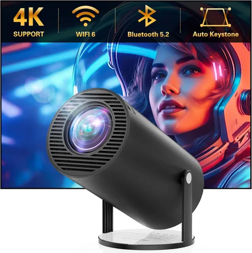 Miniatura 11 de [Aplicaciones integradas] ClokoWe Mini proyector con WiFi y Bluetooth, proyector portátil inteligente de 1080P actualizado 2026 con rotación