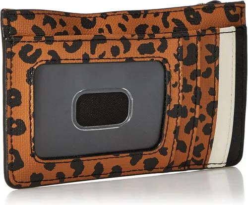 Miniatura 2 de Fossil Cartera Logan de piel para tarjetas para mujer cartera con llavero