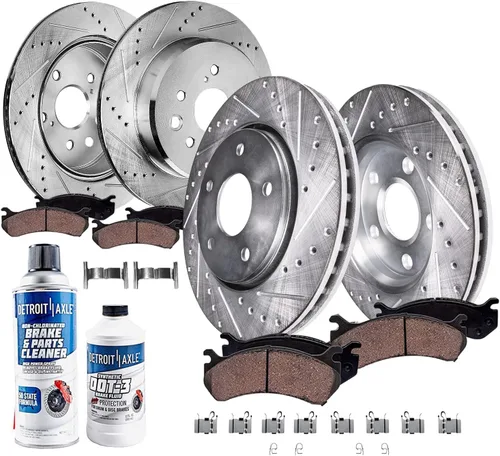 Miniatura 40 de Detroit Axle - Kit de freno trasero para Ford Fusion Lincoln MKZ Zephyr Mazda 6 Mercury Milan, repuesto de pastillas de freno de cerámica