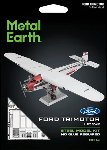 Miniatura 6 de Metal Earth Ford Trimotor 3D Kit de modelado de metal Fascinaciones