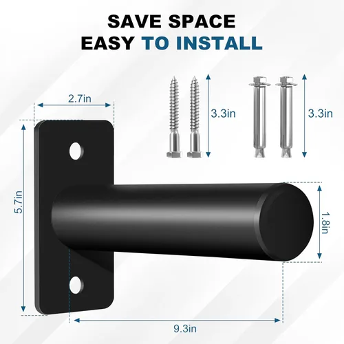 Miniatura 3 de EVERYMATE Soporte para placas de peso, soporte de placa de peso de montaje en pared para placas de parachoques, capacidad máxima de peso de 330