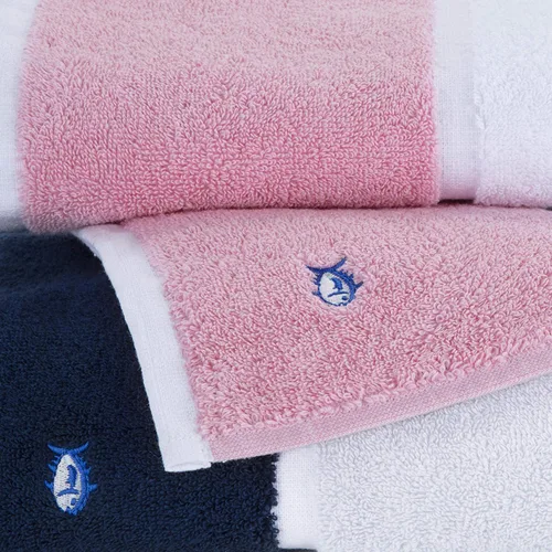Miniatura 5 de Southern Tide Home Performance Stripe Coral Toalla de baño