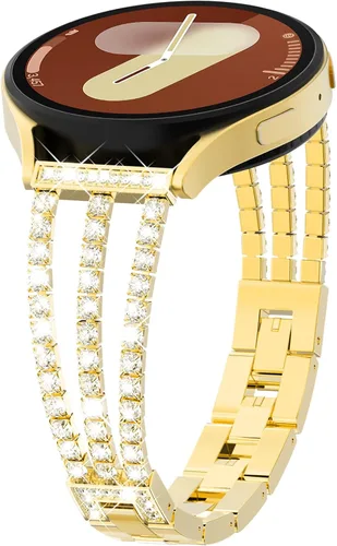 Miniatura 17 de KADES Compatible with Samsung Galaxy Watch 8/8 Classic / 7/6 / 5/4 Band, 40mm 44mm 45mm 47mm, Luxury Diamond Bracelet Chain Band for Women, Bling