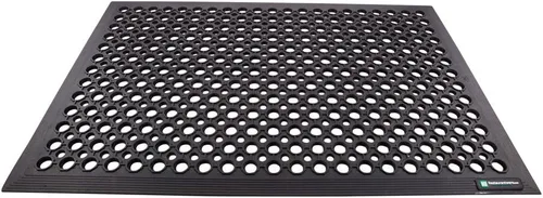 Miniatura 2 de Restaurantware Serve Secure - Tapete para restaurante de 36 x 24 pulgadas, 1 alfombrilla de drenaje de borde biselado, con agujeros, antideslizante