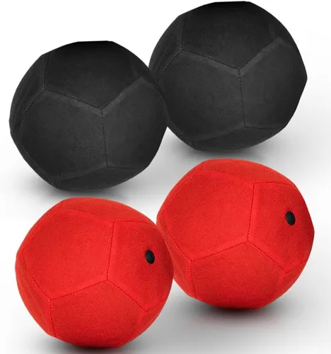 SWOOC Games® - Bolas de repuesto para dardos gigantes - 2 rojas y 2 negras (7 pulgadas) - Pelotas inflables fáciles de pegar - Juegos gigantes al