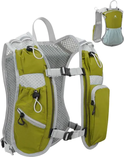 Miniatura 17 de Chaleco de correr para mujeres y hombres, mochila de hidratación para correr, chaleco para corredores, chaleco de hidratación, con soporte frontal