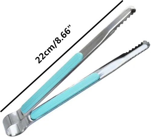 Miniatura 4 de 2 pinzas para barbacoa, acero inoxidable, estilo coreano, resistentes al calor, pinzas para barbacoa al aire libre, accesorios
