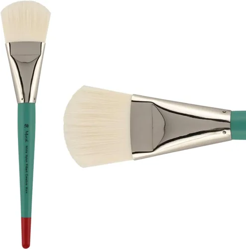 Creative Mark Art Supplies - Pincel de pintura de filamento sintético para murales grandes, color blanco - Filbert #50 - Suministros para artistas