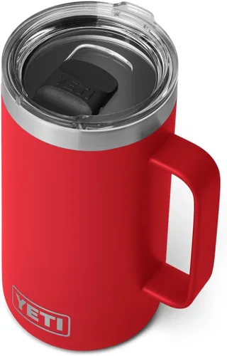 Miniatura 24 de YETI Rambler - Taza de acero inoxidable aislada al vacío con tapa MagSlider, 24 onzas Blanco