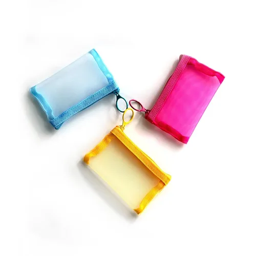 Miniatura 10 de patu Bolsas de malla con cremallera, paquete de 5 (XS/S/M/L y bolsa larga), organizador de accesorios cosméticos de maquillaje de belleza, kit