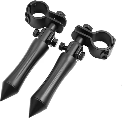 Miniatura 7 de F FIERCE CYCLE 1 par de aleación de aluminio de 0.394 in de la motocicleta Rearsets trasero conjunto reposapiés Peg Bike Bicicleta Ciclismo Negro