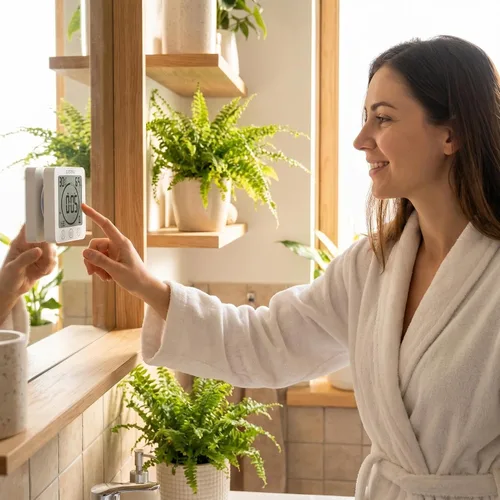 Miniatura 4 de Reloj de ducha digital, reloj temporizador de baño, resistente al agua para rociar agua, alarma de cuenta regresiva, temporizador de pantalla