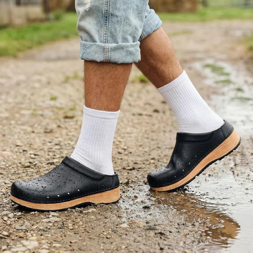 Miniatura 2 de Youermei Zapatillas de casa para hombre y mujer, sandalias de trabajo ligeras con plantilla EVA extraíble, soporte de arco, zapatos antideslizantes