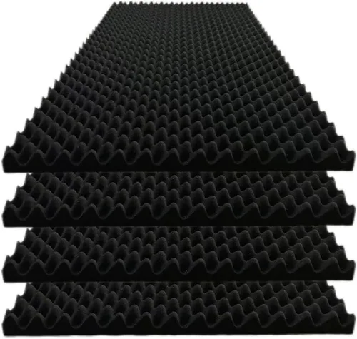 Paquete de 4 Paneles de Espuma Tipo Caja de Huevos a Prueba de Sonido para Paredes, 48''X24''X2'' pulgadas Paneles Acústicos, Paneles de Pared 4P