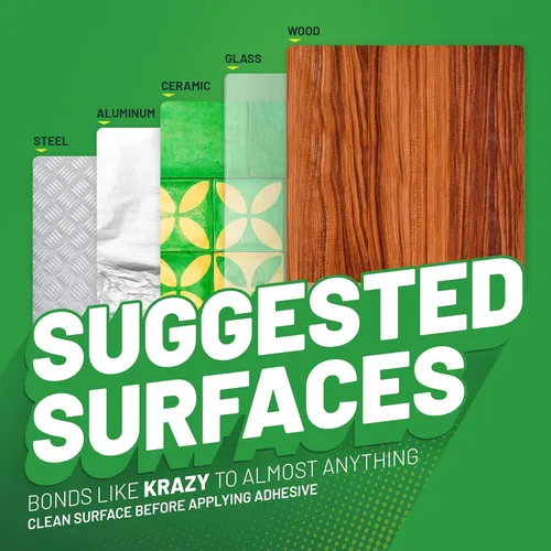 Miniatura 5 de Krazy Fix Fast Weld, pegamento epoxi transparente de 2 partes, unión permanente que fragua en 30 segundos, fuerte como epoxi, rápido como